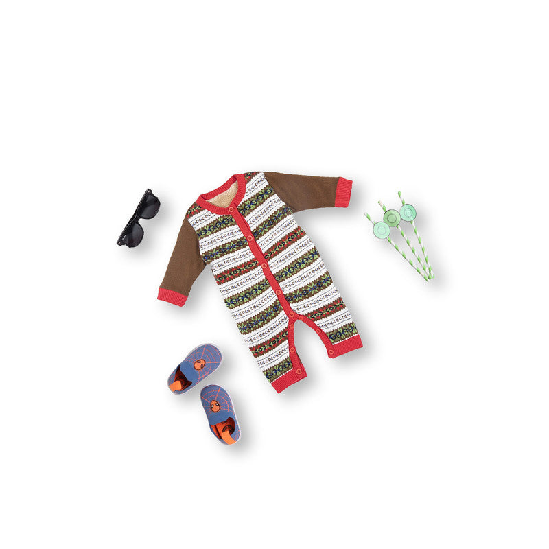 Babies Woolen Romper Fair Isle Knitting Pattern