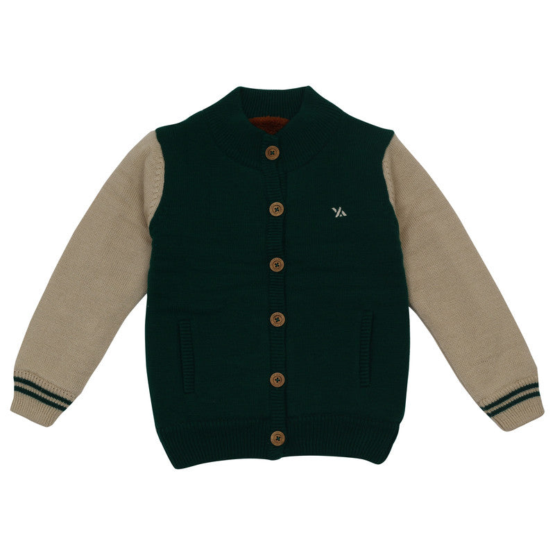 Yellow Apple Boys' Sweater| Soft, Warm & Stylish Winter Wear for Kids