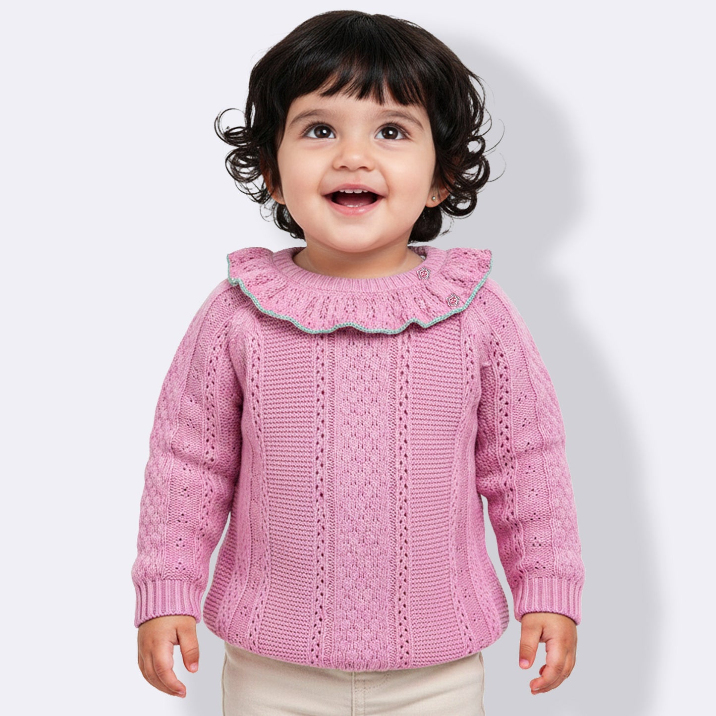 Kids Woolen Warm Sweater Full Sleeve for Girls