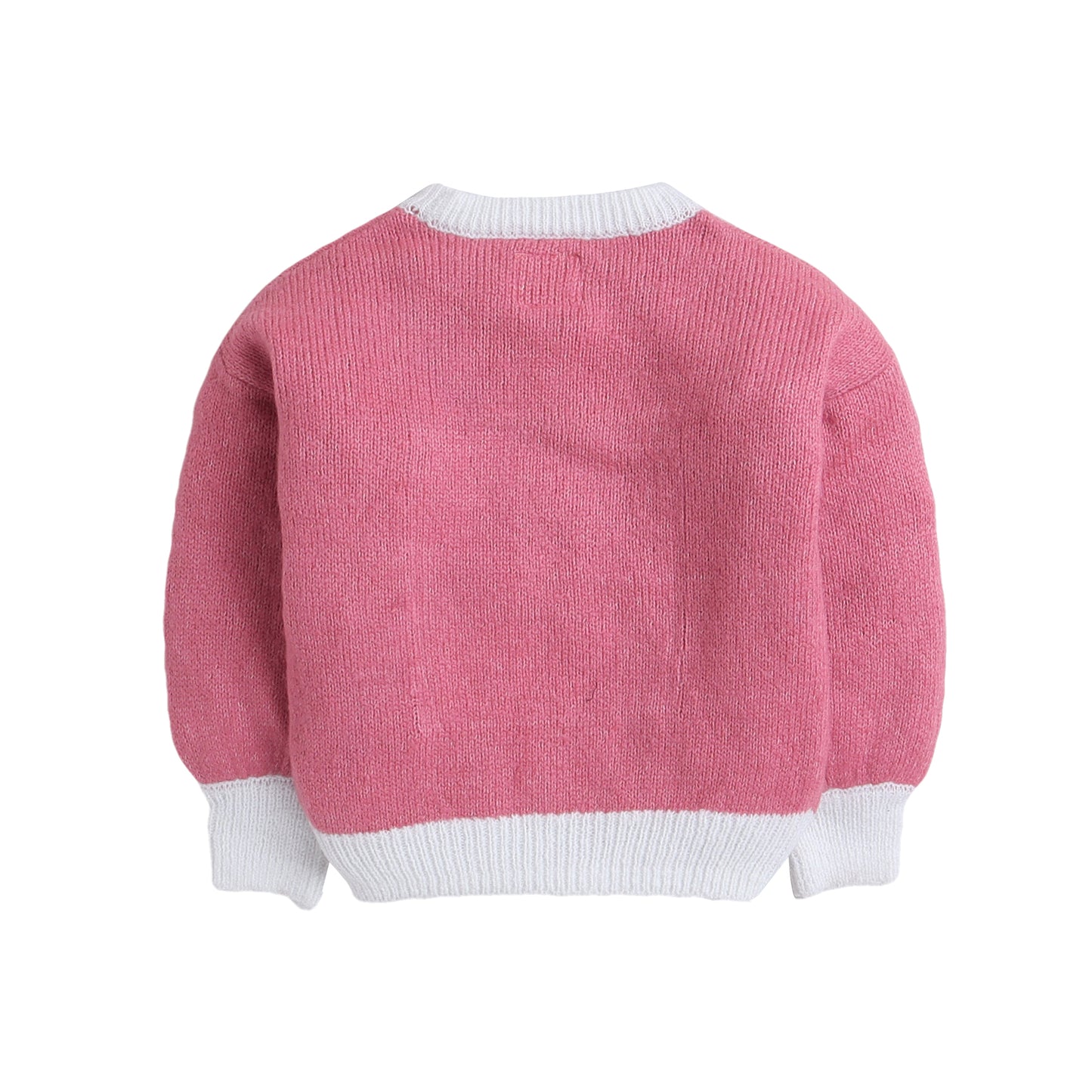 Baby Girls Full Sleeve Self Design Sweatshirt