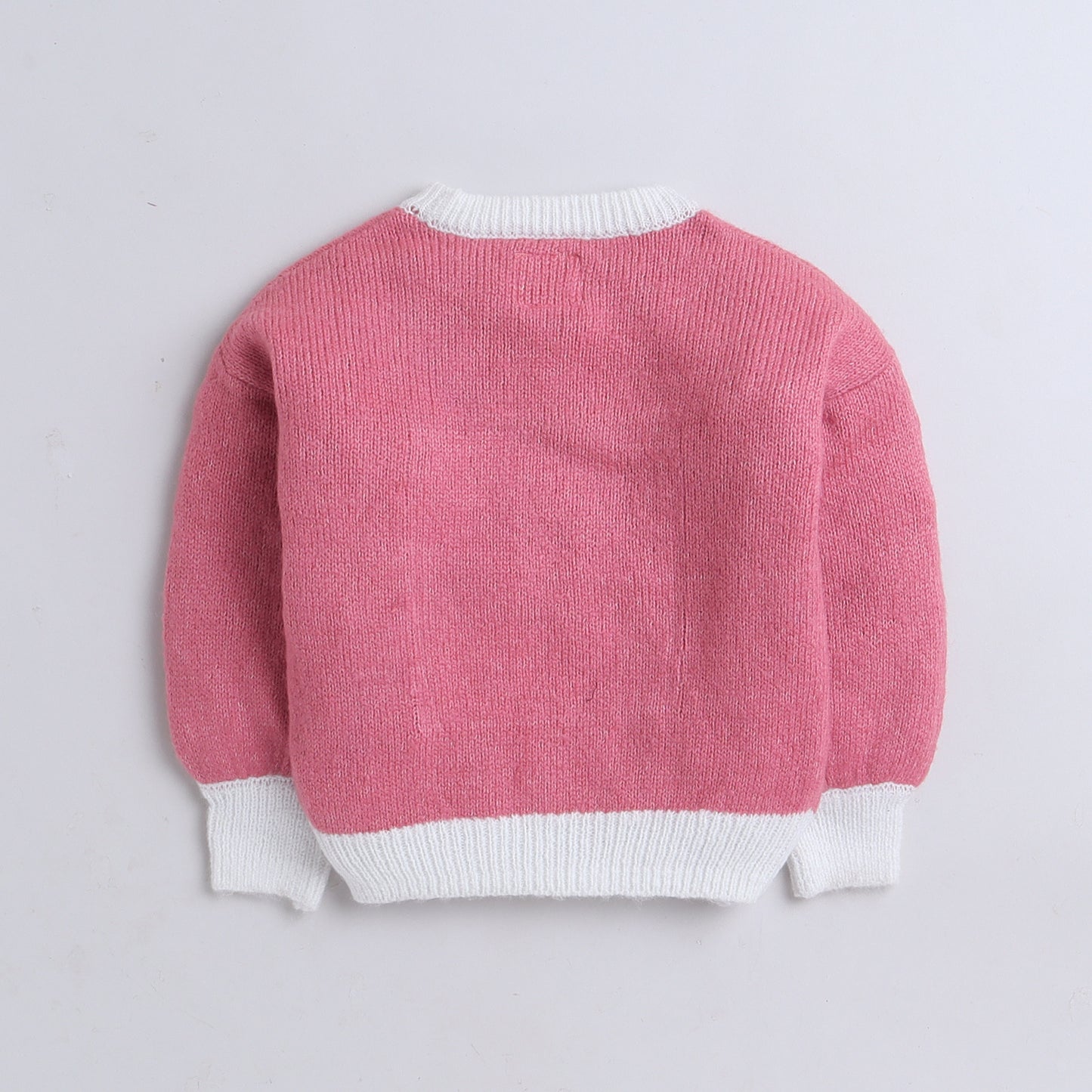 Baby Girls Full Sleeve Self Design Sweatshirt