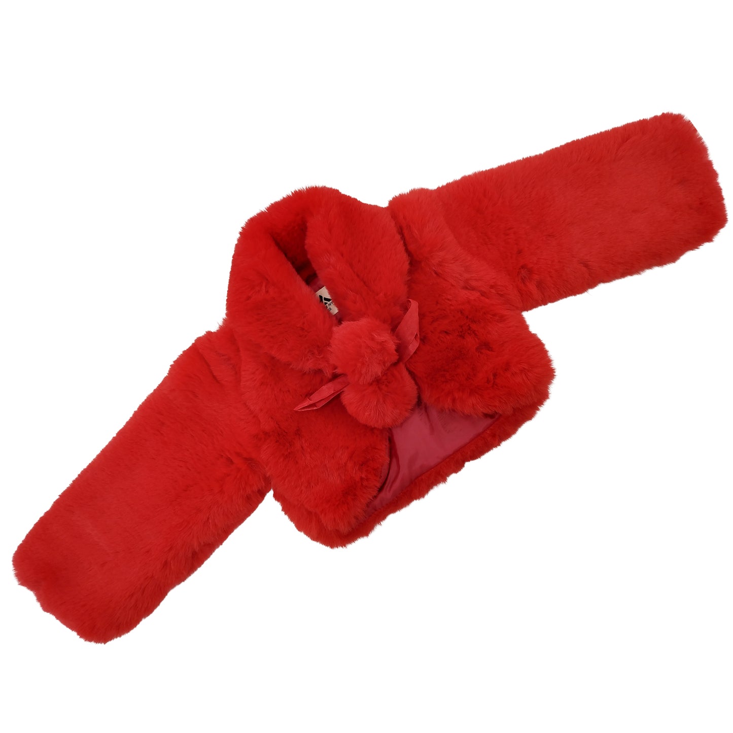 Yellow Apple-Premium Faux Fur Party Jacket for Girls | Soft Winter Wear | Stylish Kids Shrug