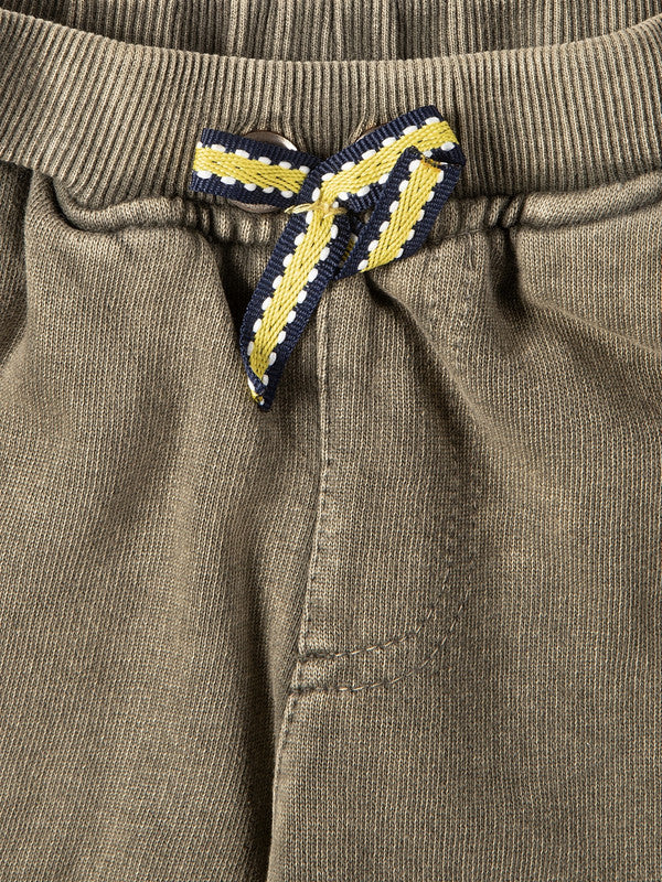 Yellow Apple-Kids' Cargo Jogger Pants with Drawstring Waist and Side Pockets