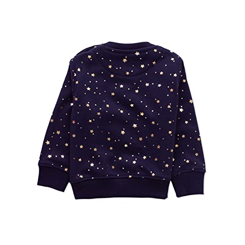 Kids Dot & Star Print Warm Sweater For Girls