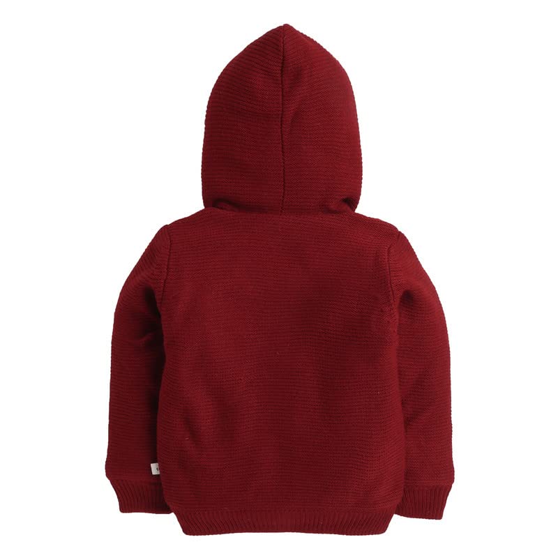 Kids Woolen Warm Hoody with Inner Fleece for Girls