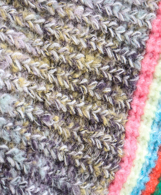 Girls Striped Round Neck Sweater