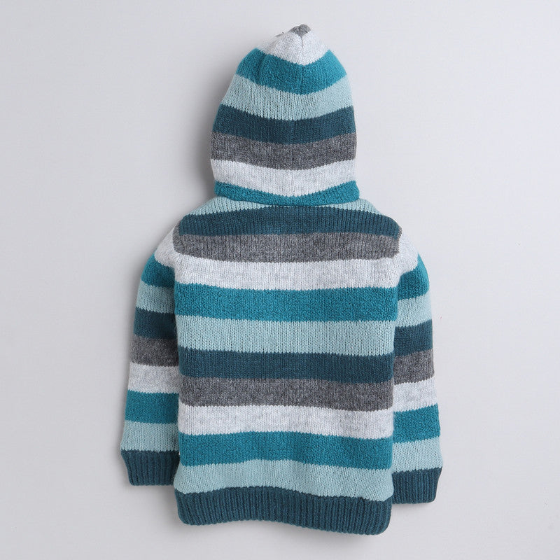 Kids Woolen Warm Hoody with Inner Fleece for Boys