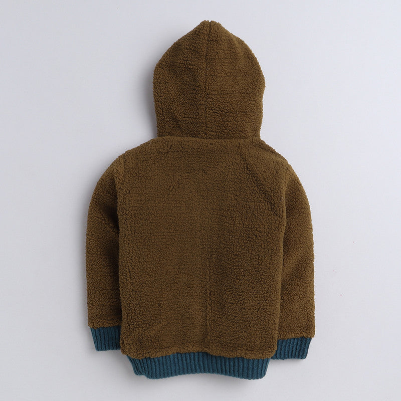 Kids Woolen Warm Hoody with Inner Fleece for Boys