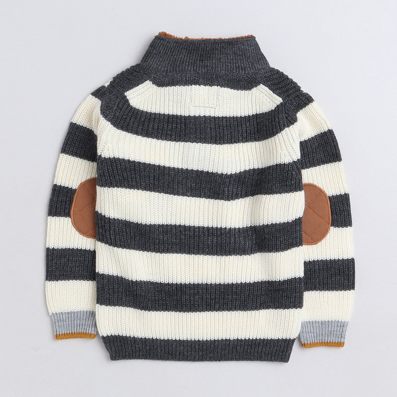 Yellow Apple Kids Woolen Warm Sweater Full Sleeve with Round Neck for Boys