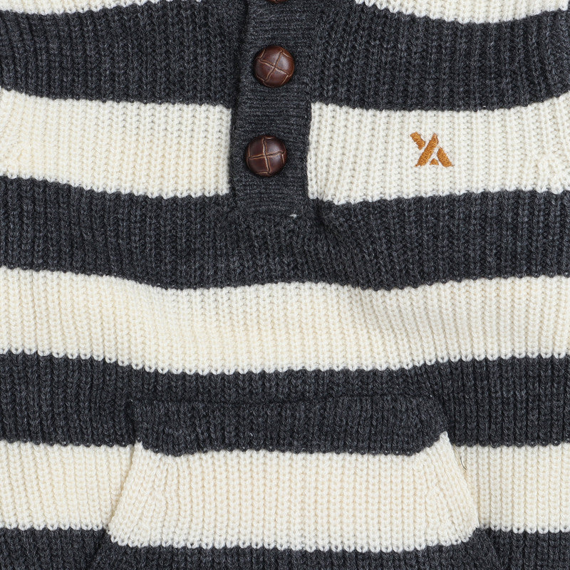 Yellow Apple Kids Woolen Warm Sweater Full Sleeve with Round Neck for Boys