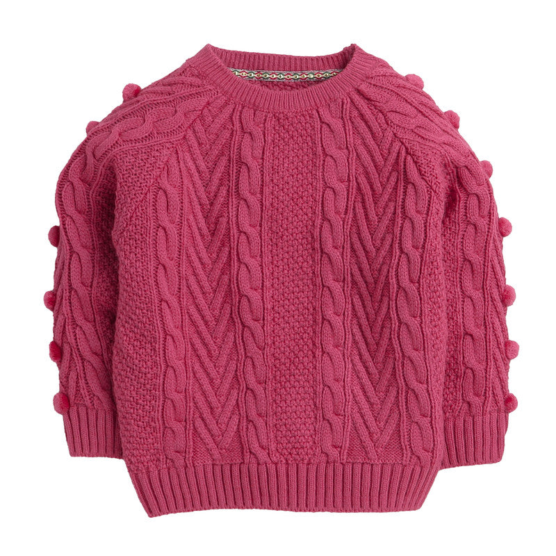 Kids Woolen Warm Sweater Full Sleeve  for Girls