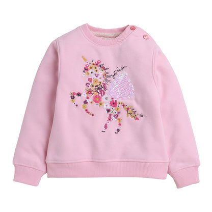 Beautiful Embellished & Embroidered Woolen Warm Sweater for Girls