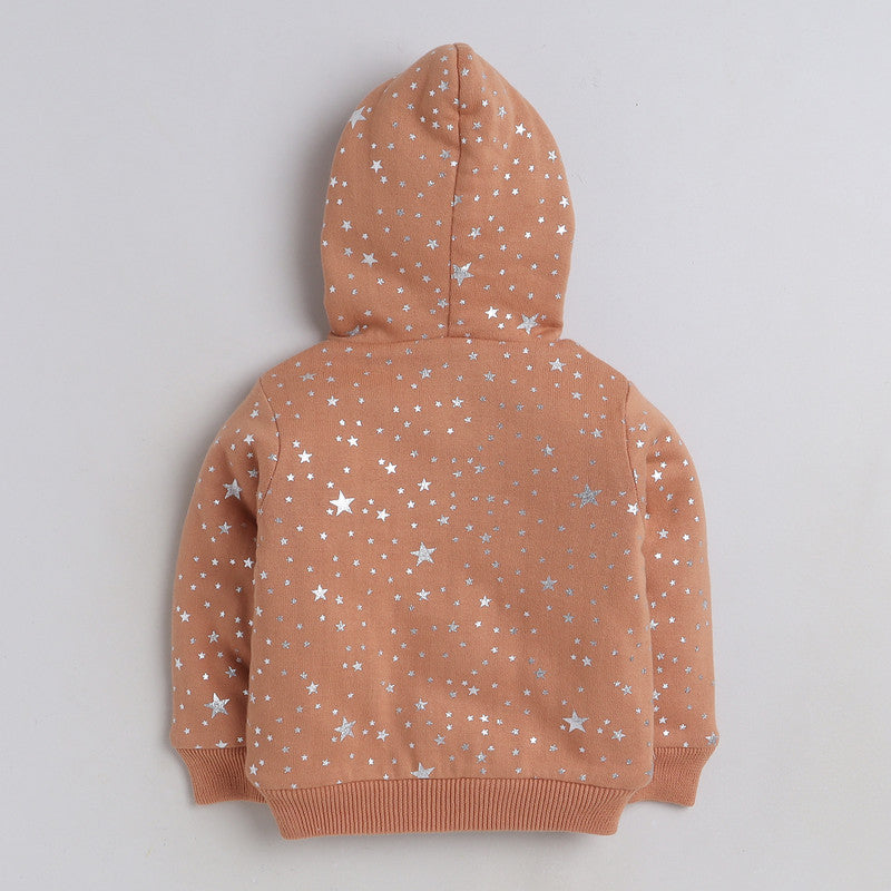 Beautiful Star Print Woolen Warm Sweater Full Sleeve for Girls