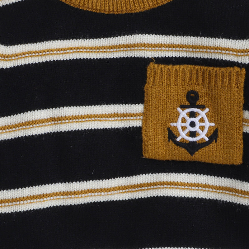 Kids Woolen Warm Sweater Full Sleeve with Round Neck for Boys