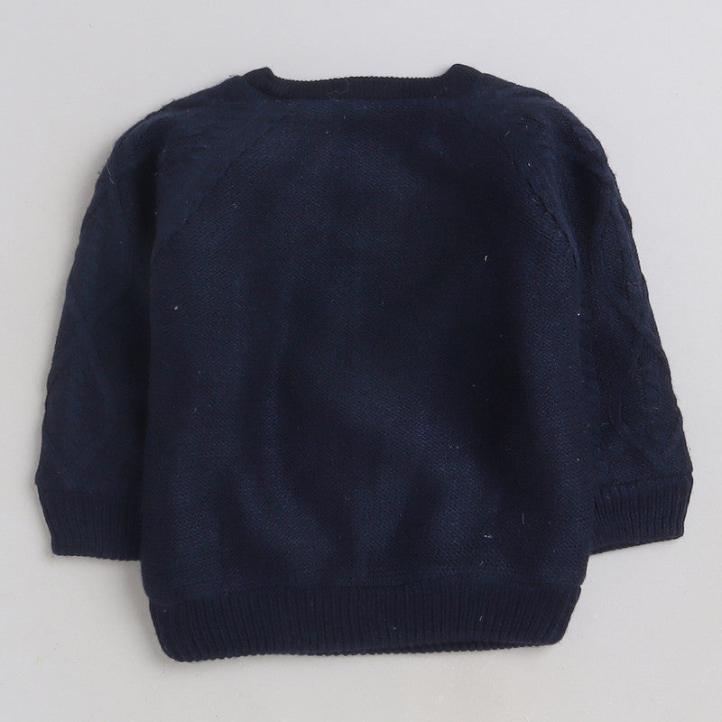 Cozy Woolen Warm Sweater Full Sleeve with Round Neck for Boys