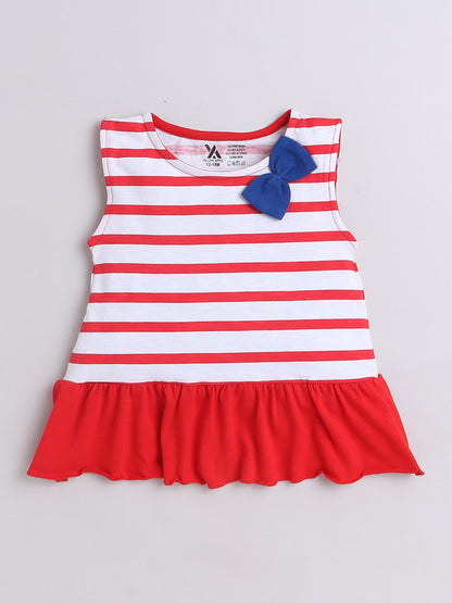 Half Sleeve Printed Cotton Frock for Girls and Baby Girls