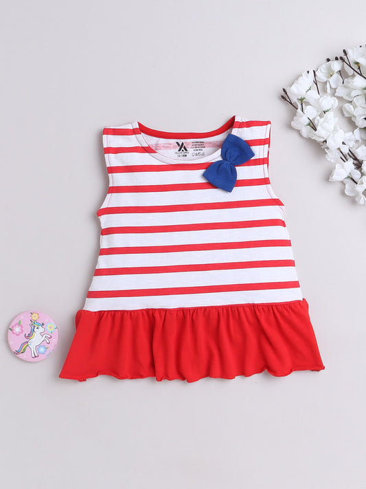 Half Sleeve Printed Cotton Frock for Girls and Baby Girls