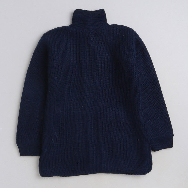 Cozy and Warm Girls Woolen Sweater Full Sleeve with Round Neck