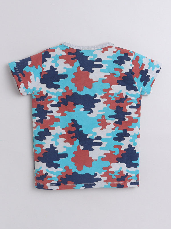 Military Half Sleeve T-Shirts for Boys and Baby Boys Made with Pure Cotton