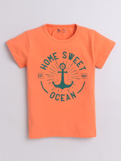 Half Sleeve Printed T-Shirts for Boys and Baby Boys Made with Pure Cotton