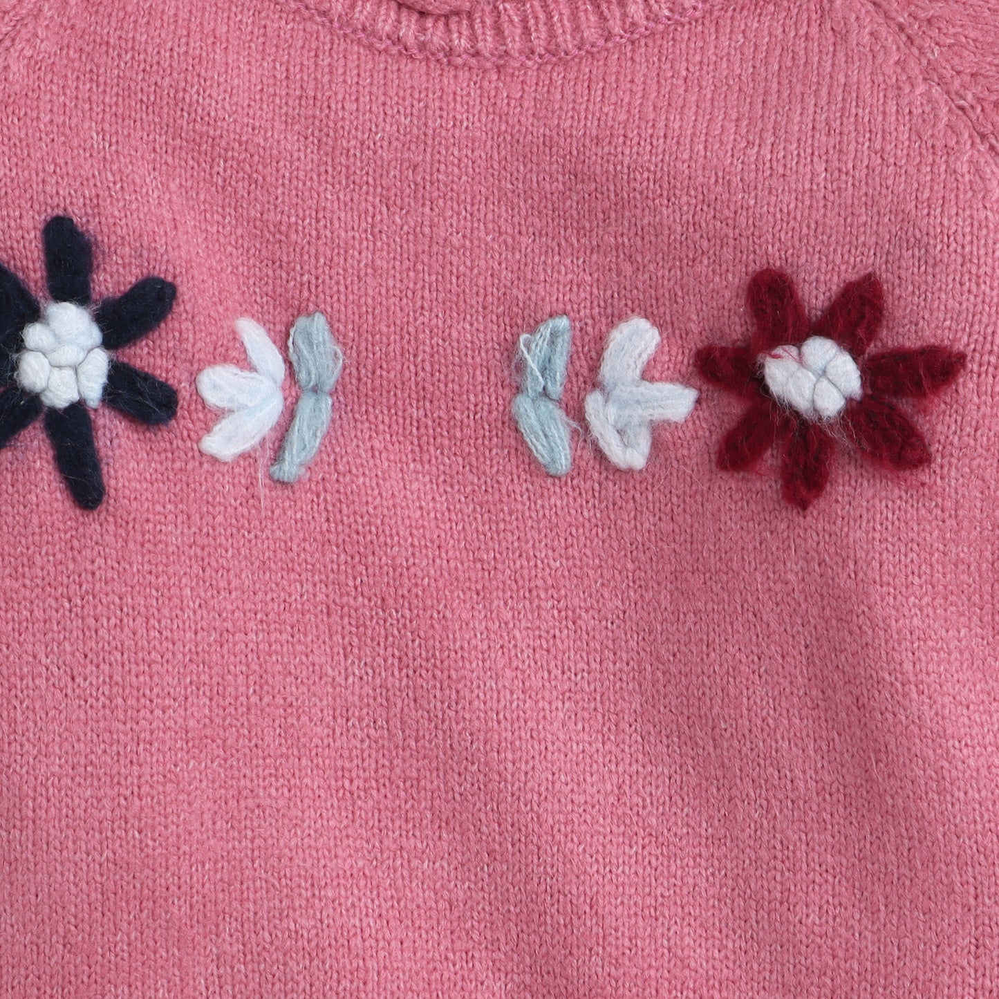Beautiful Embroidered Woolen Warm Sweater Full Sleeve for Girls