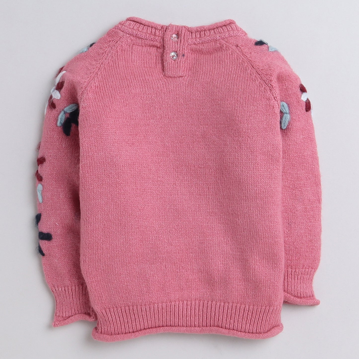 Beautiful Embroidered Woolen Warm Sweater Full Sleeve for Girls