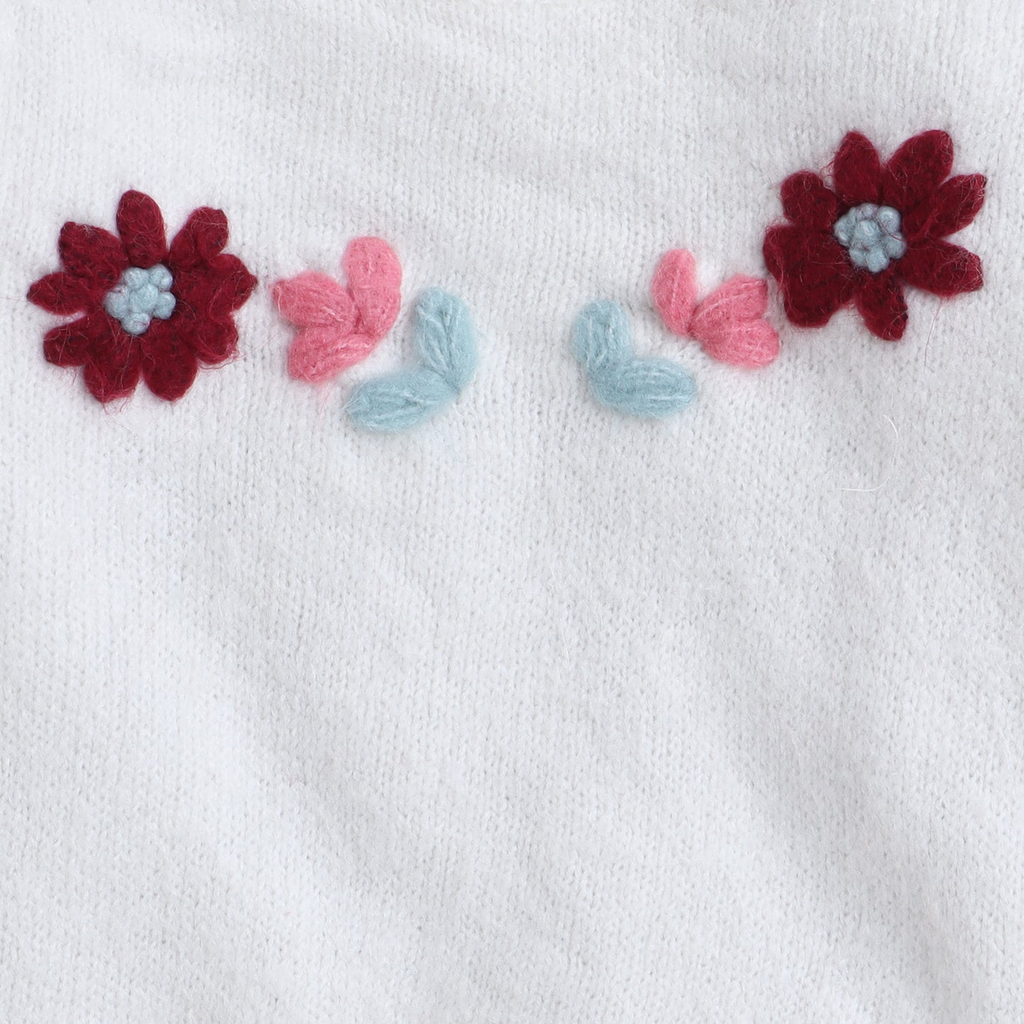 Beautiful Embroidered Woolen Warm Sweater Full Sleeve for Girls