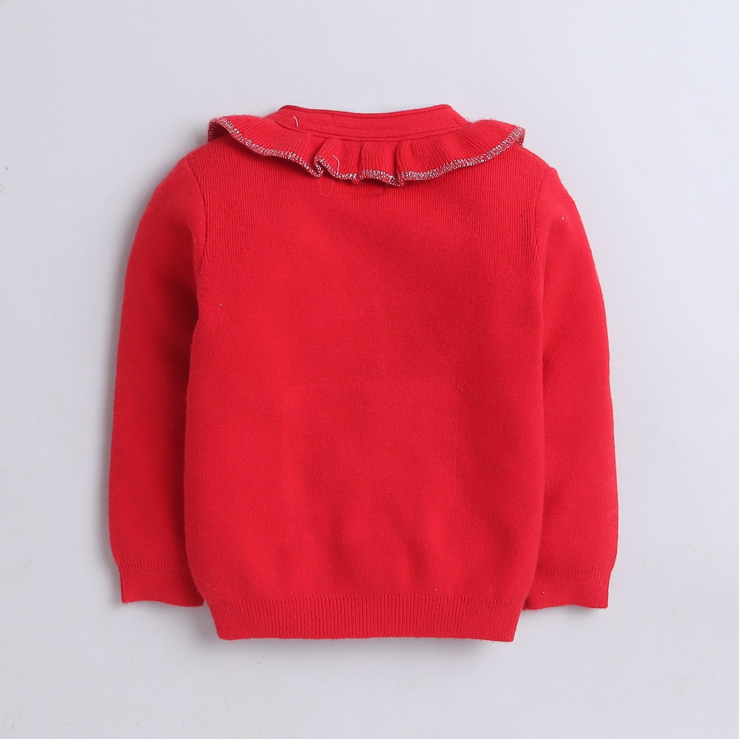 Baby Girls Full Sleeve Self Design Sweatshirt