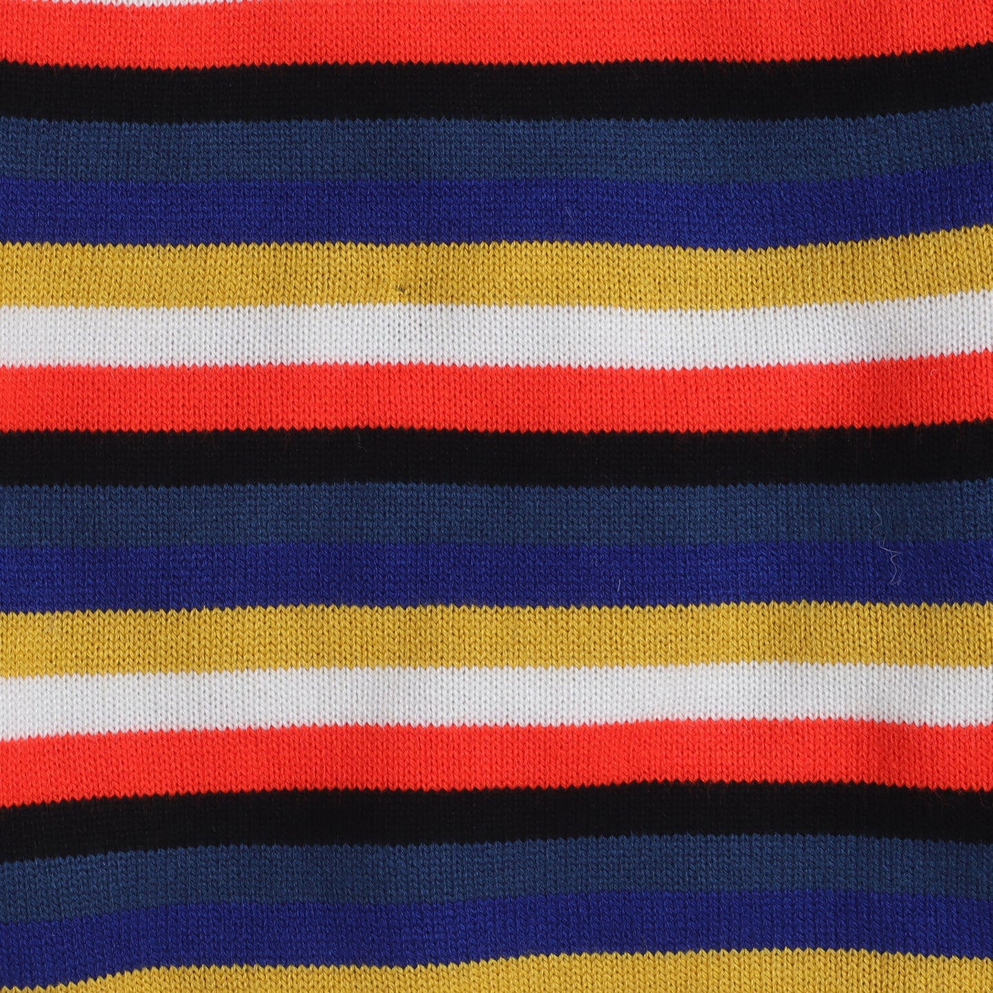 Boys Striped Round Neck Blue Sweater