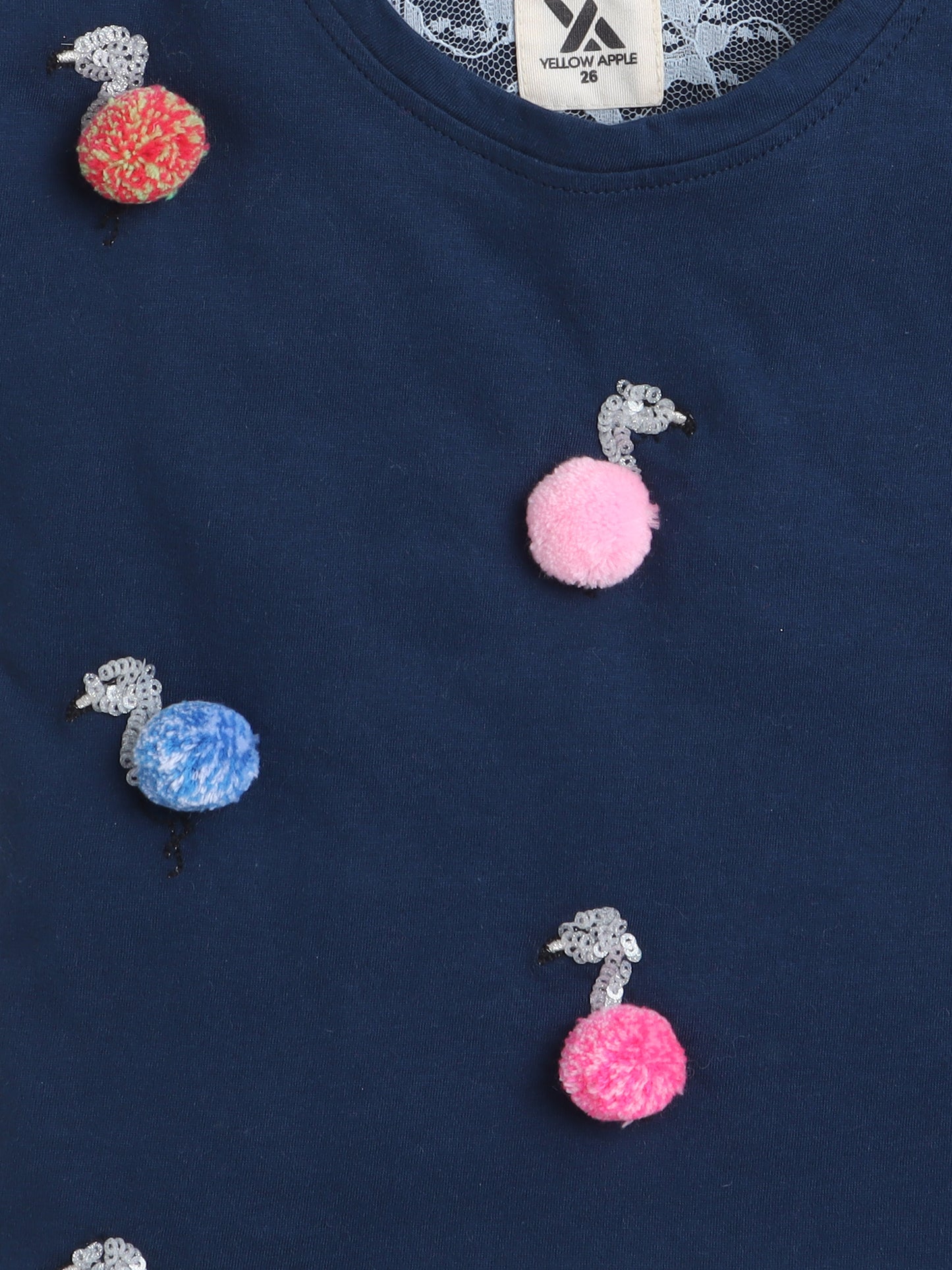 Designer Half Sleeve Cotton T-Shirts for Girls and Baby Girls