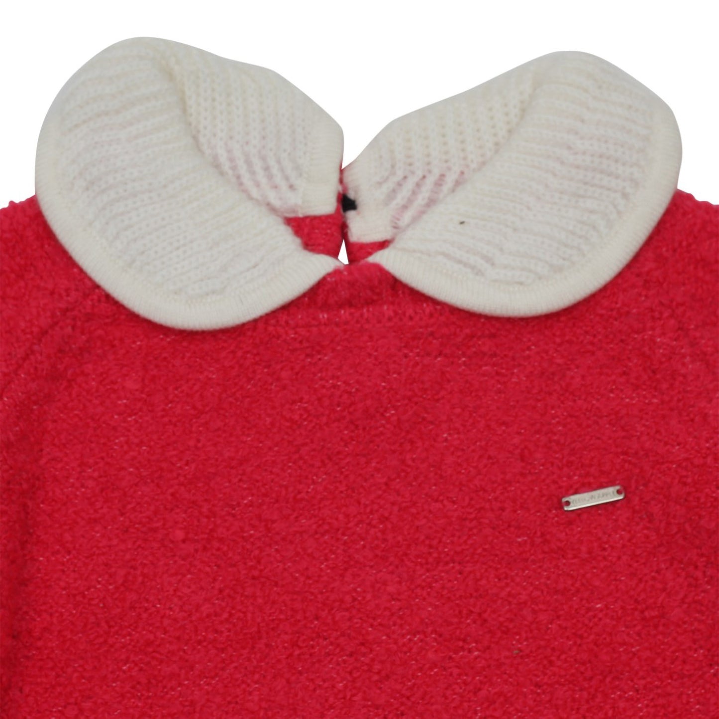 Yellow Aplle Elegant Knit Sweater with Peter Pan Collar – Sweet Style for Little Girls