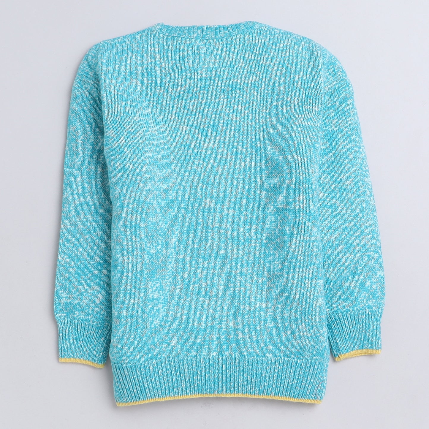 Yellow Apple Cozy Roar Girl’s Tiger Sweater – Aqua Blue Fun