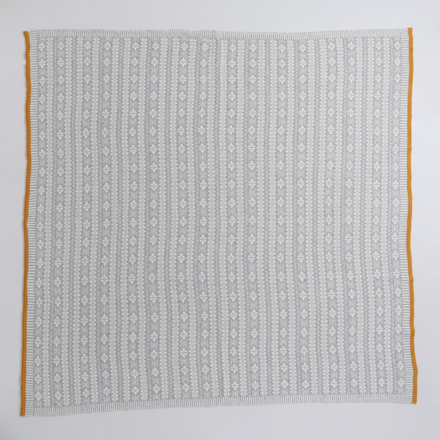 Yellow Apple Knitted Baby Blanket | Soft Warm Jacquard Baby Wrap for Newborns