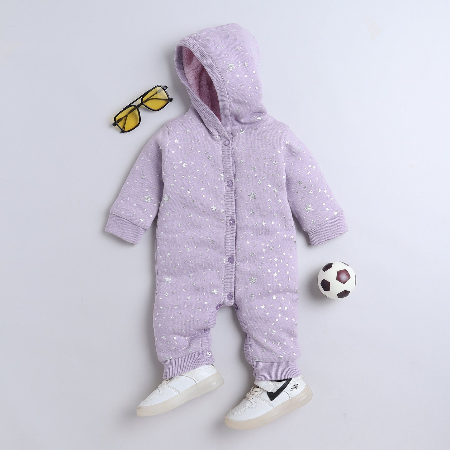 Babies Woolen Romper With Inner Fleece