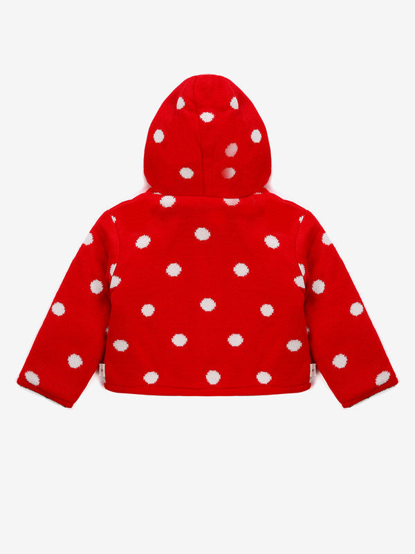 Babies Set Dot Print For Babies With Inner Fur