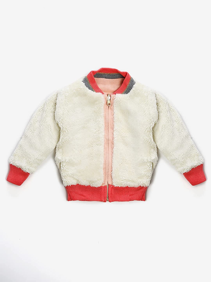 Baby Girls Embroidered Round Neck  Sweater
