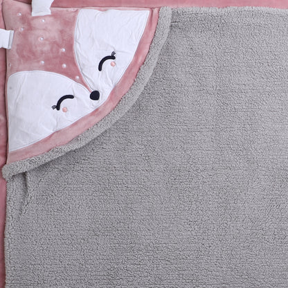 Yellow Apple Soft Baby Hooded Blanket |Plush Winter Wrap for Newborns & Toddlers with Cute Ears