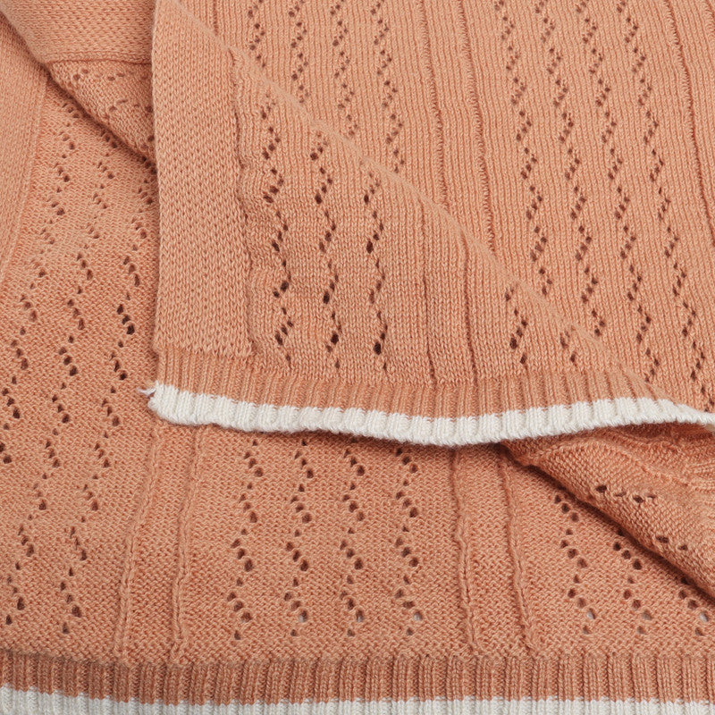 Soft Knitted Baby Blanket | Lightweight Breathable Blanket for Newborns