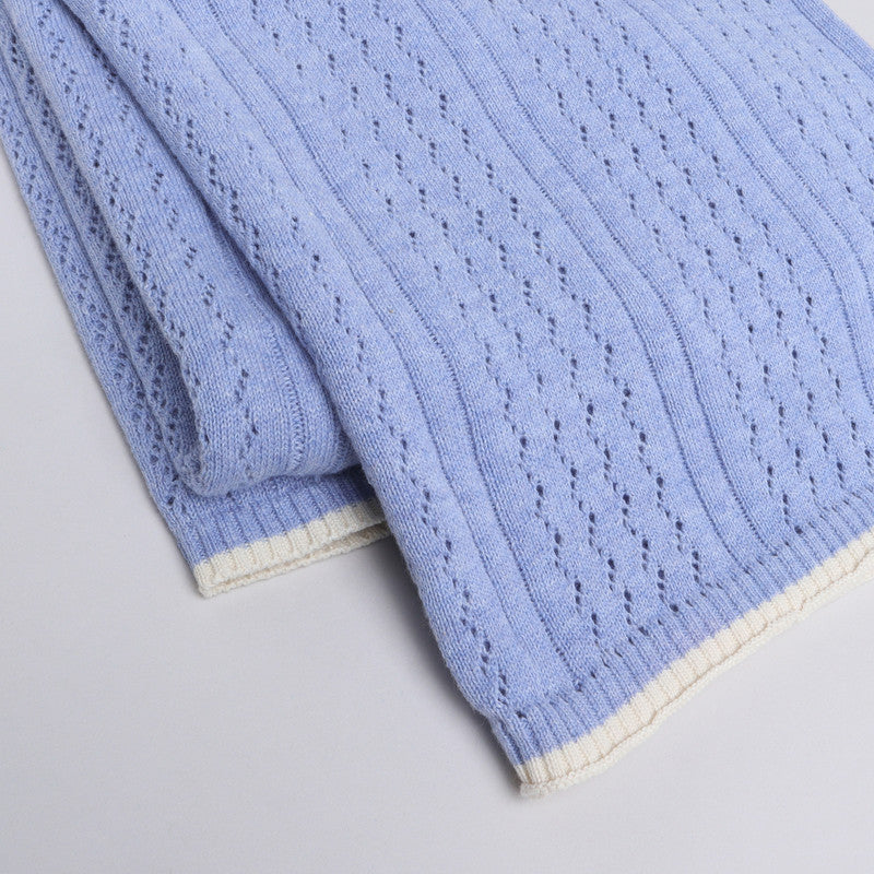 Soft Knitted Baby Blanket | Lightweight Breathable Blanket for Newborns