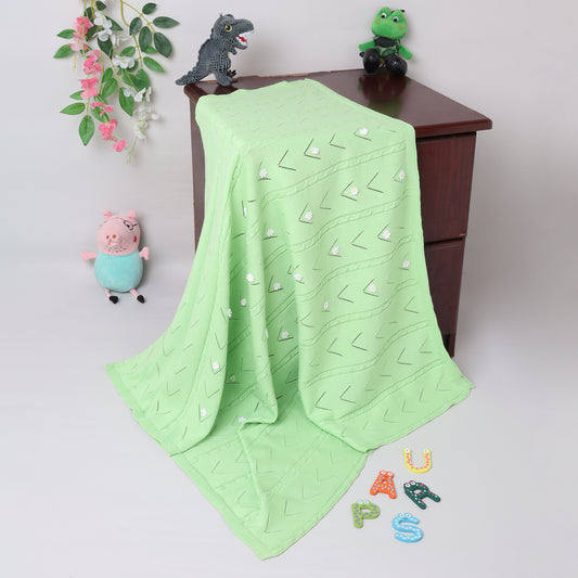 Newborn Baby Cotton Blanket – Soft, Breathable & Cozy | Lightweight All Season Unisex Baby Wrap for Everyday Comfort