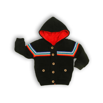 Yellow Apple Kids Woolen Warm Sweater Full Sleeve with Inner Fleece for Boys