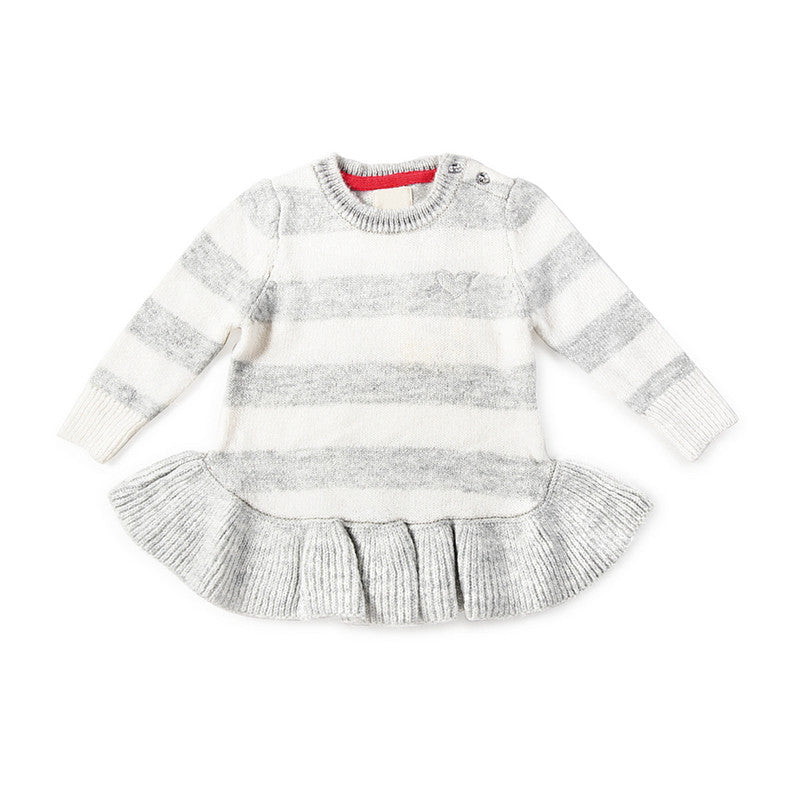 Baby Color Beautiful White and Grey Sweater.