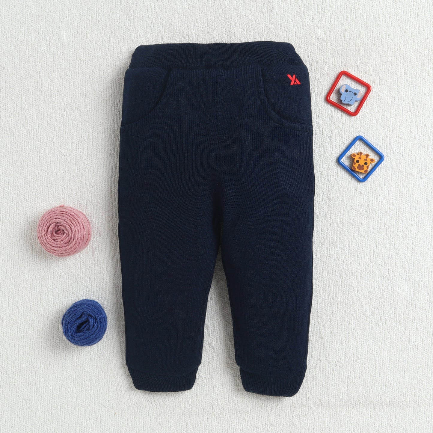 Yellow Apple  Cozy Winter Lowers for Unisex Baby & Kids – Ultra Soft Warm Jogger Pants for Boys & Girls