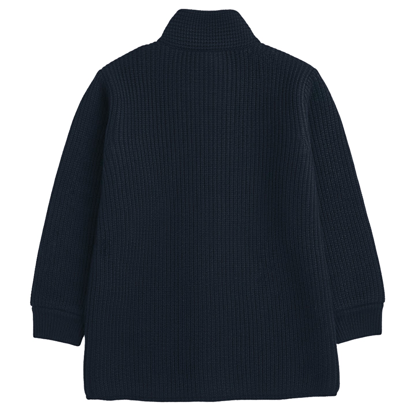 Yellow Apple-Kids Premium Long Buttoned Winter Cardigan | Soft Knitted Warm Coat for Girls