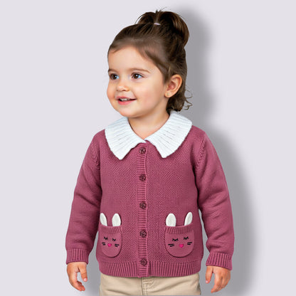 Beautiful Baby Girl Self Design Sweater