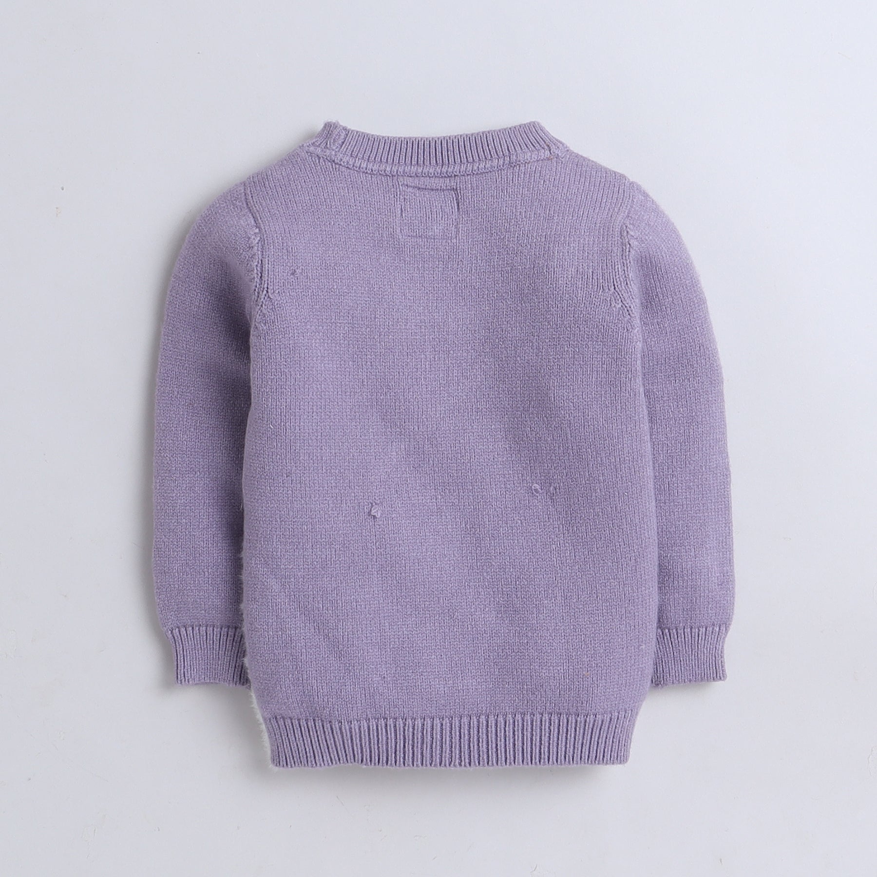 Elegant Swan Knit Sweater with Pearls and Crown Detail