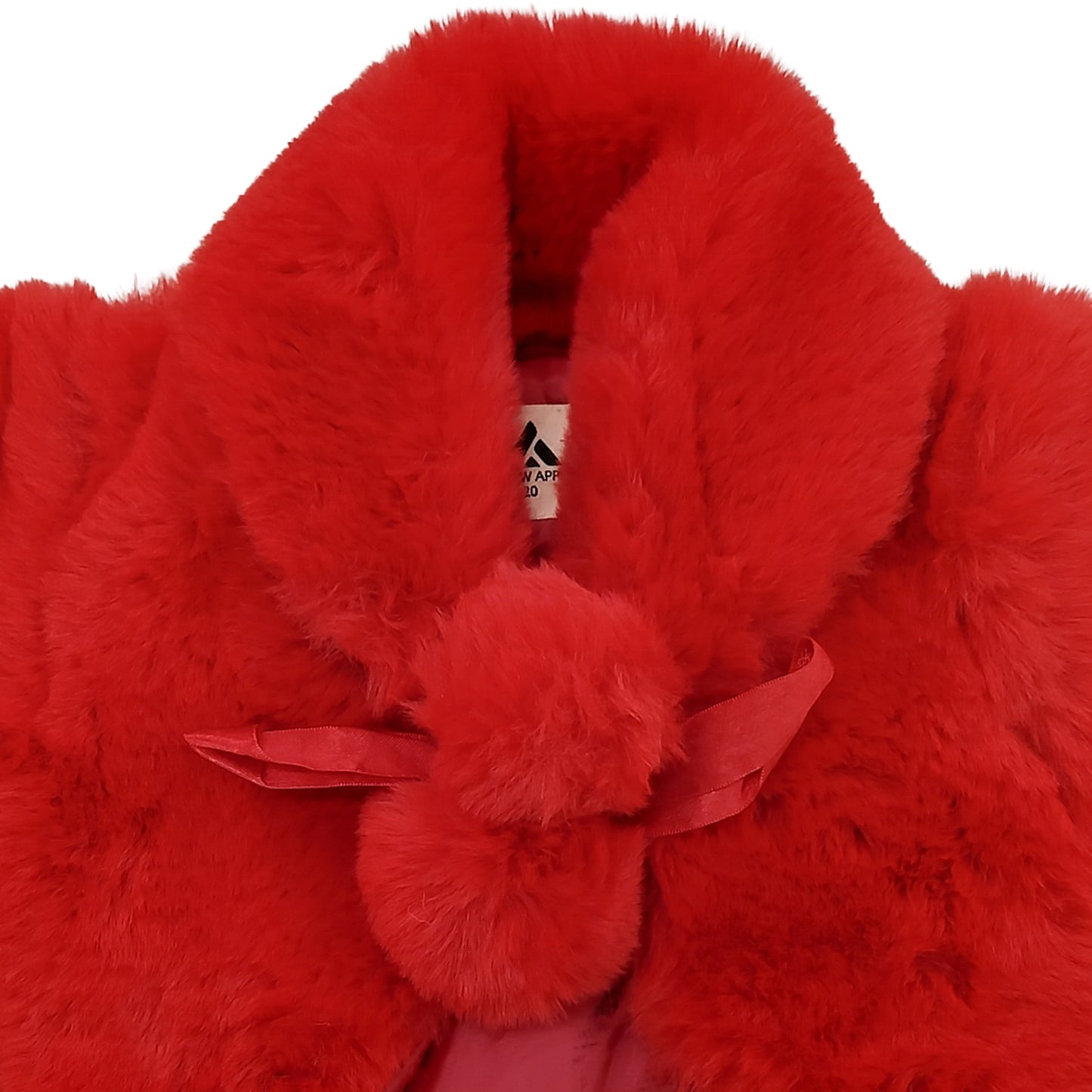 Yellow Apple-Premium Faux Fur Party Jacket for Girls | Soft Winter Wear | Stylish Kids Shrug