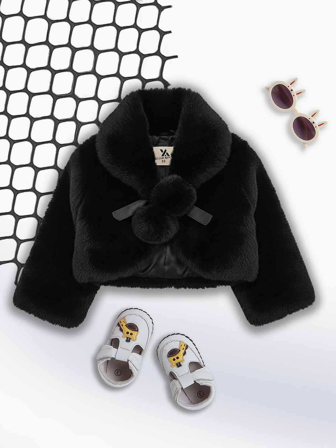 Premium Faux Fur Party Jacket for Girls | Soft Winter Wear | Stylish Kids Shrug