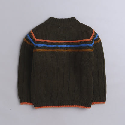 Yellow Apple-Warm Boys' Knit Sweater – Soft, Stylish & Comfortable Winter Wear