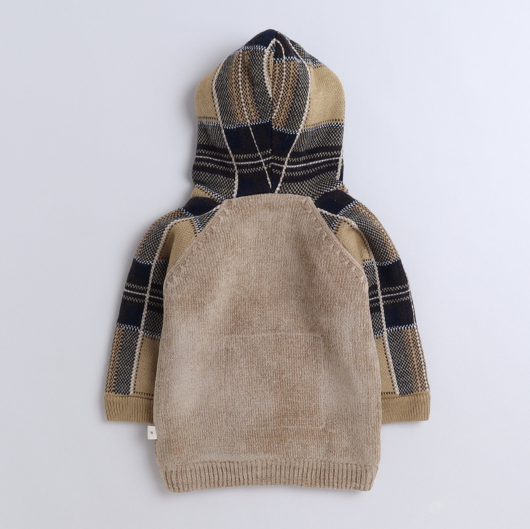 Kids Hooded Knitted Winter Cardigan with Fleece Lining | Warm Button-Up Sweater Jacket for Boys